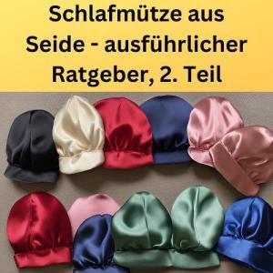 Satin Schlafmütze Für Damen – Seiden Bonnet Gegen Haarausfall & Für Besseren Schlaf | Verstellbare Haube Aus Weichem Satin